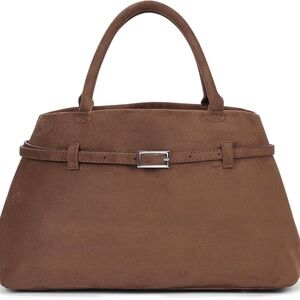 Suede Tote Bag for Women Brown Suede Bag Slouchy Work Tote Bag 2024 Fall Sued